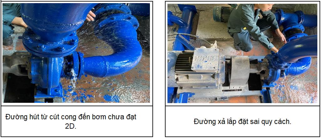 hình ảnh đường ống lắp sai quy cách